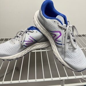 New Balance Gray and Purple Athletic Shoes